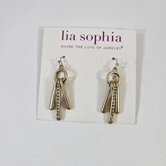 Lia Sophia  dangle earrings - Picture 1 of 2